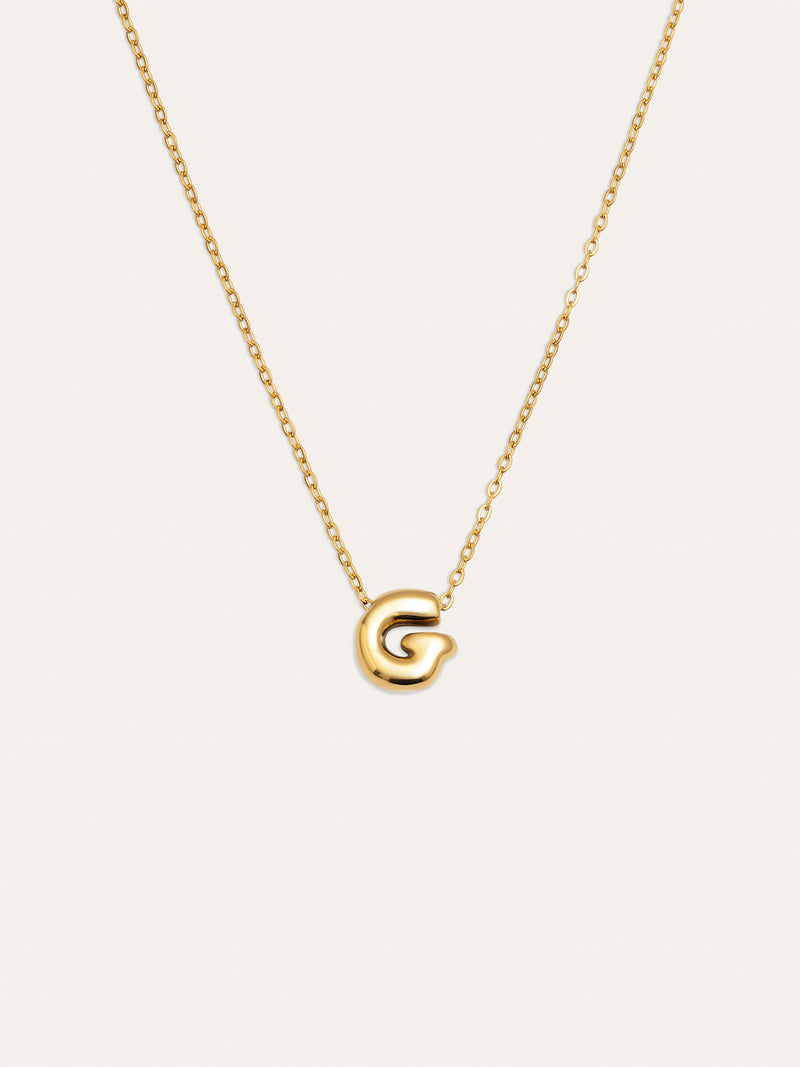 Colar Personalizado Hailey Letter Aço Banho de Ouro