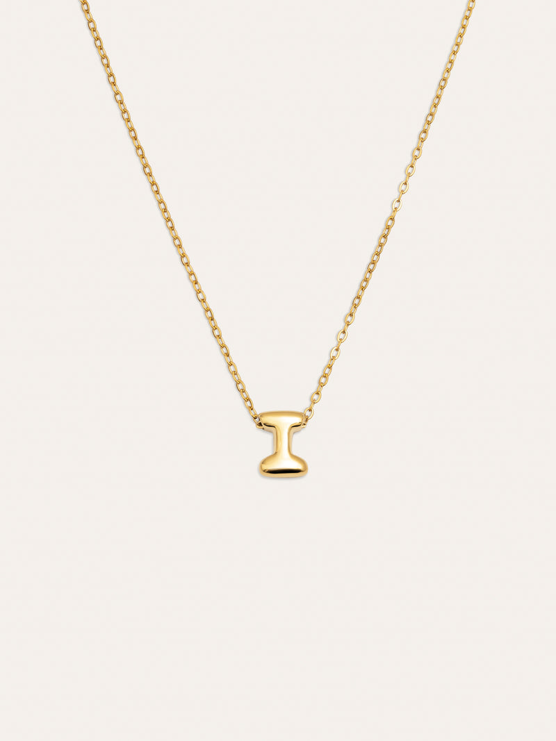 Colar Personalizado Hailey Letter Aço Banho de Ouro