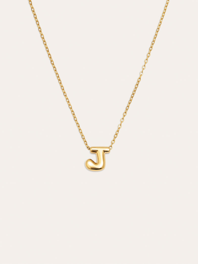 Colar Personalizado Hailey Letter Aço Banho de Ouro