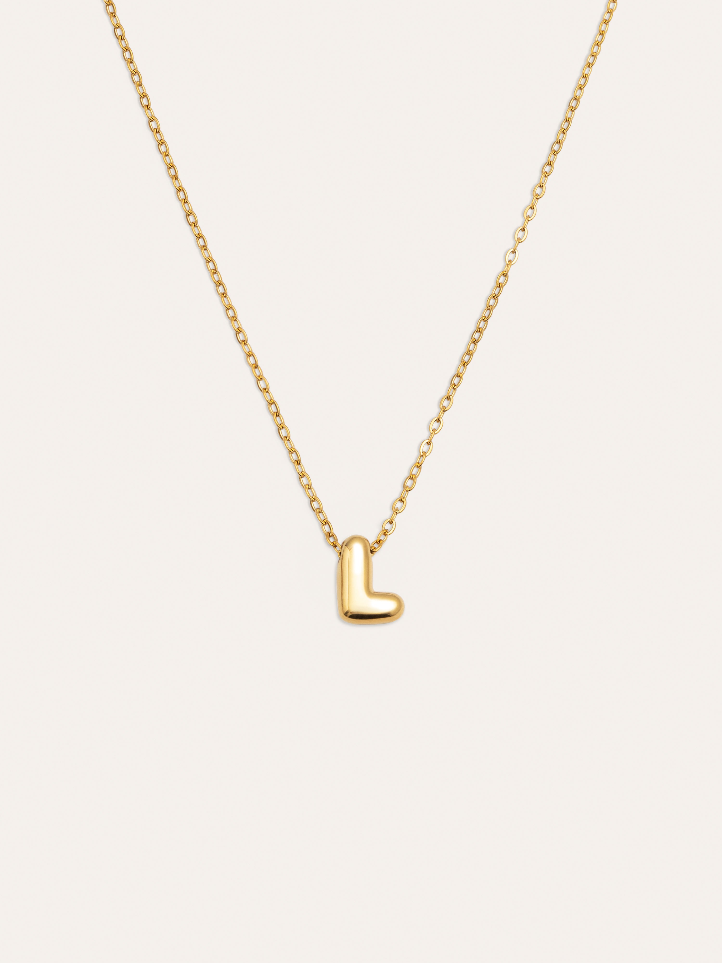 Hailey Letter Halskette Edelstahl, vergoldet