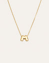 Hailey Letter Halskette Edelstahl, vergoldet