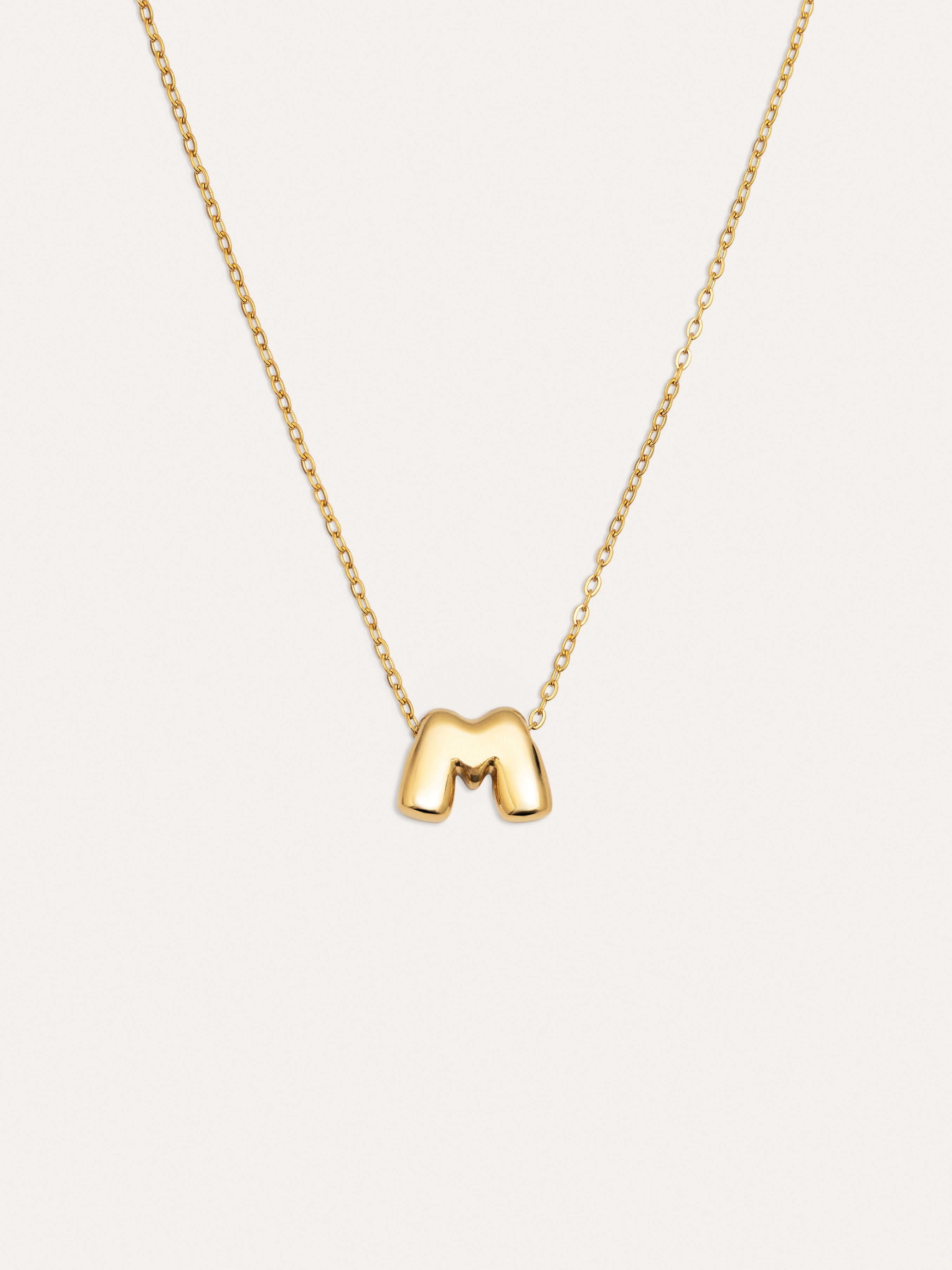 Hailey Letter Halskette Edelstahl, vergoldet