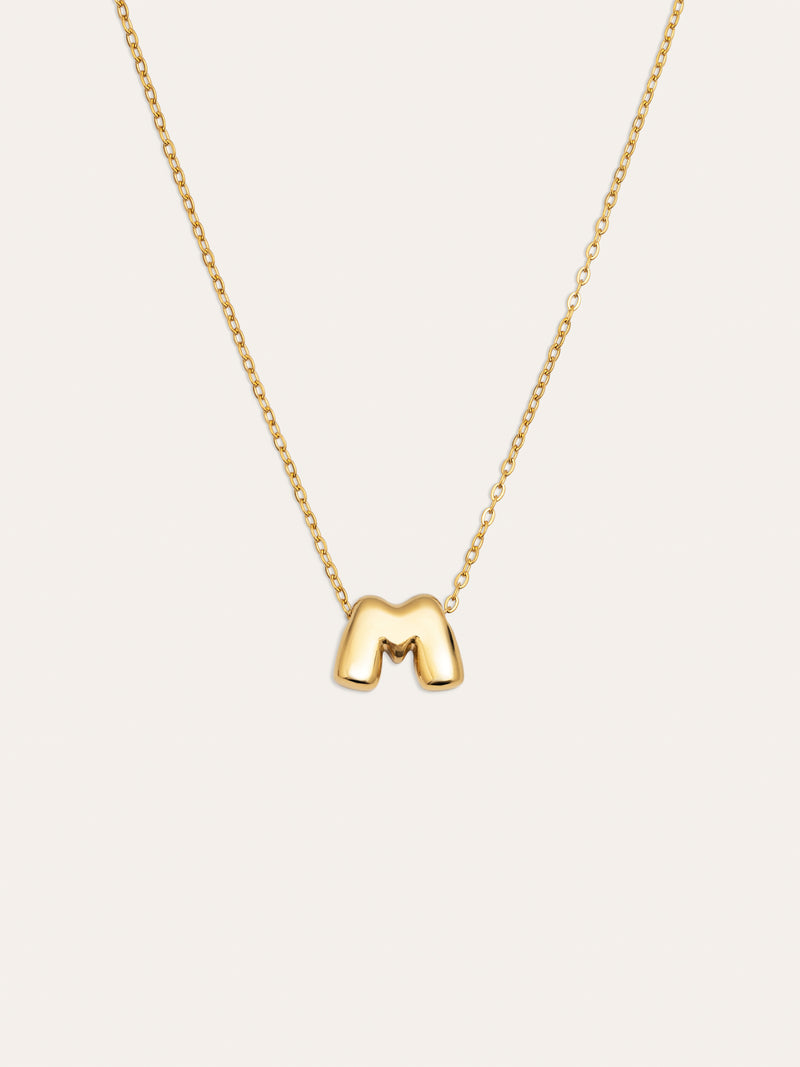Colar Personalizado Hailey Letter Aço Banho de Ouro