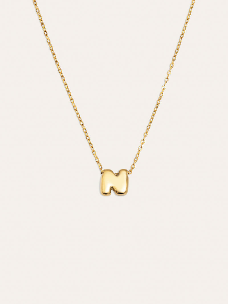 Colar Personalizado Hailey Letter Aço Banho de Ouro