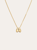 Collana Personalizzata Hailey Letter Acciaio Placcato Oro