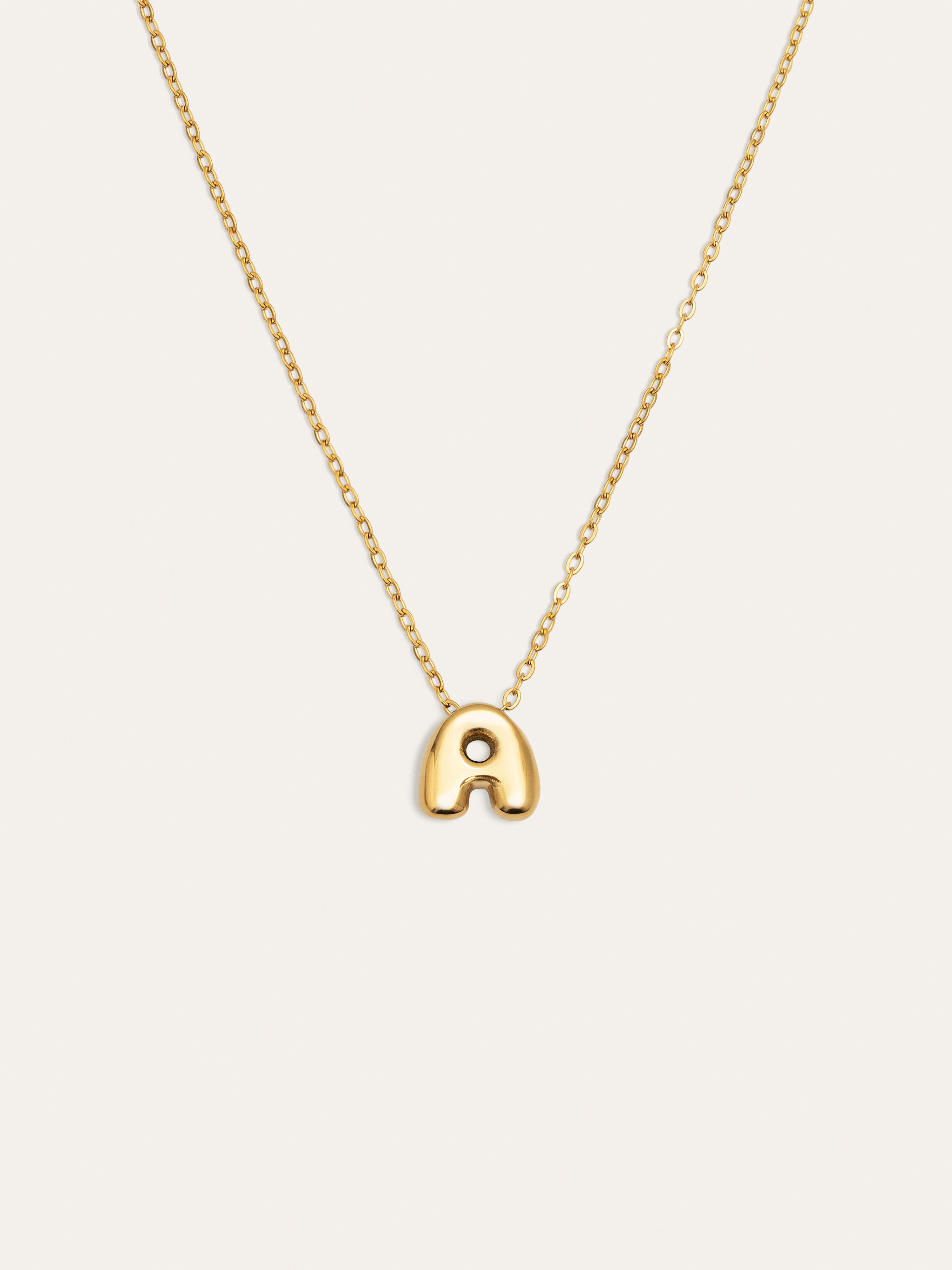 Hailey Letter Halskette Edelstahl, vergoldet