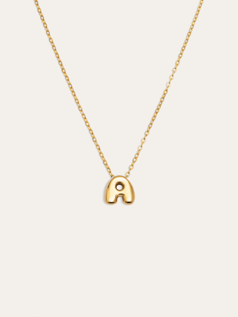 Colar Personalizado Hailey Letter Aço Banho de Ouro