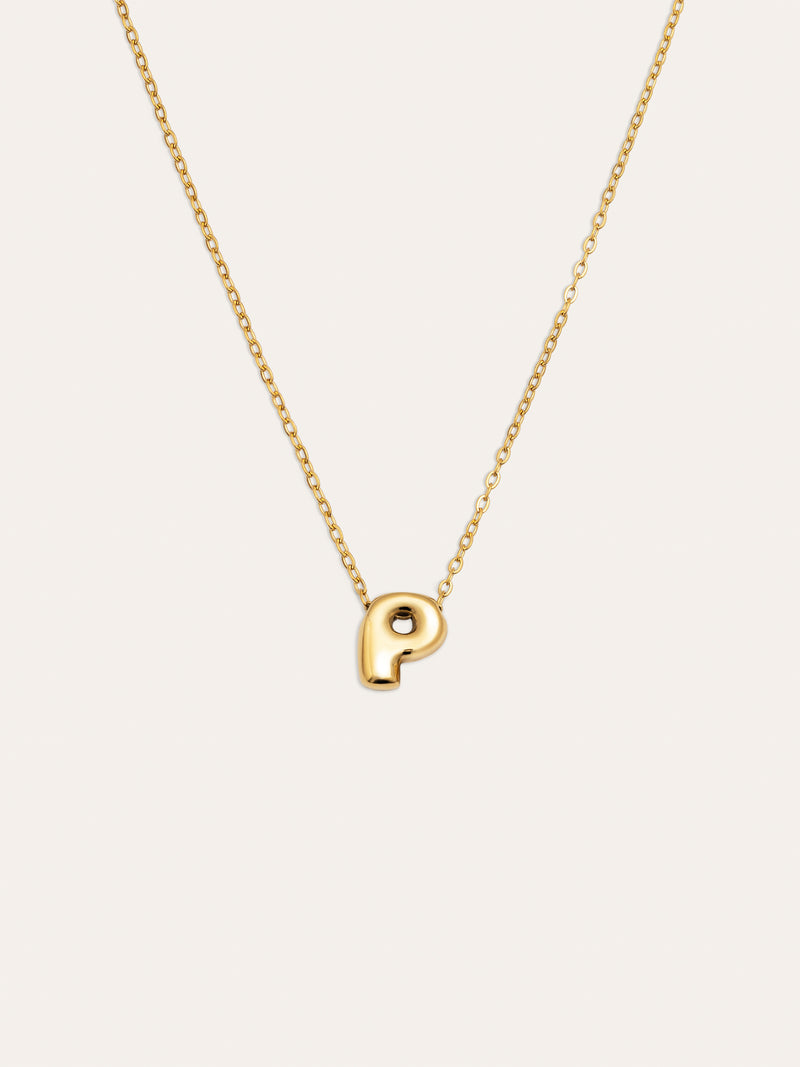 Colar Personalizado Hailey Letter Aço Banho de Ouro