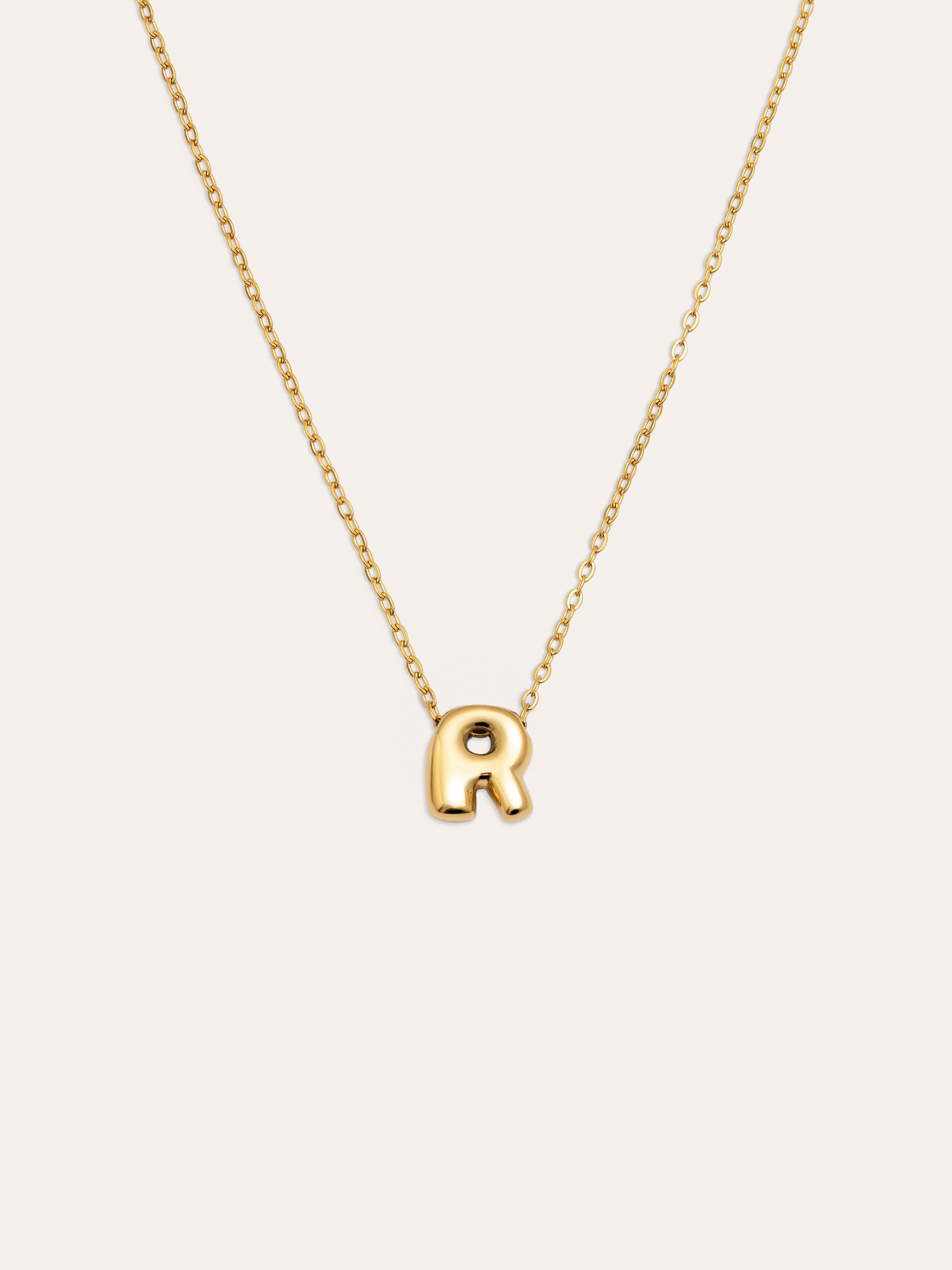 Hailey Letter Halskette Edelstahl, vergoldet