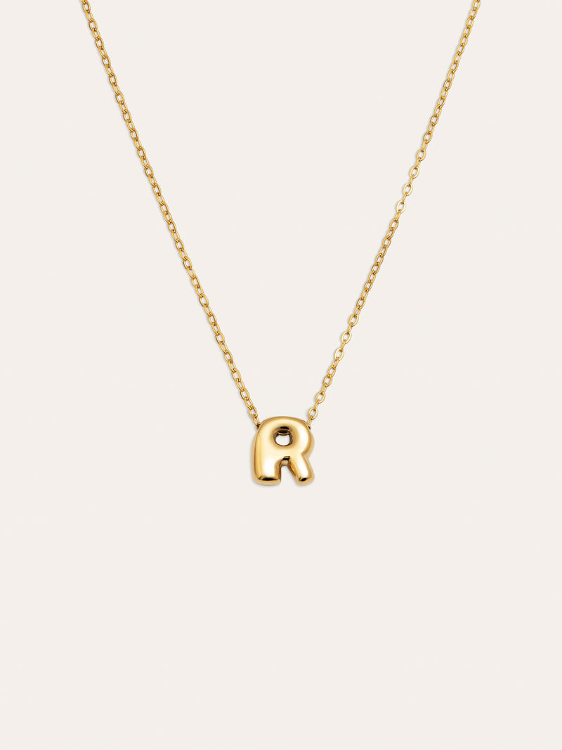 Colar Personalizado Hailey Letter Aço Banho de Ouro