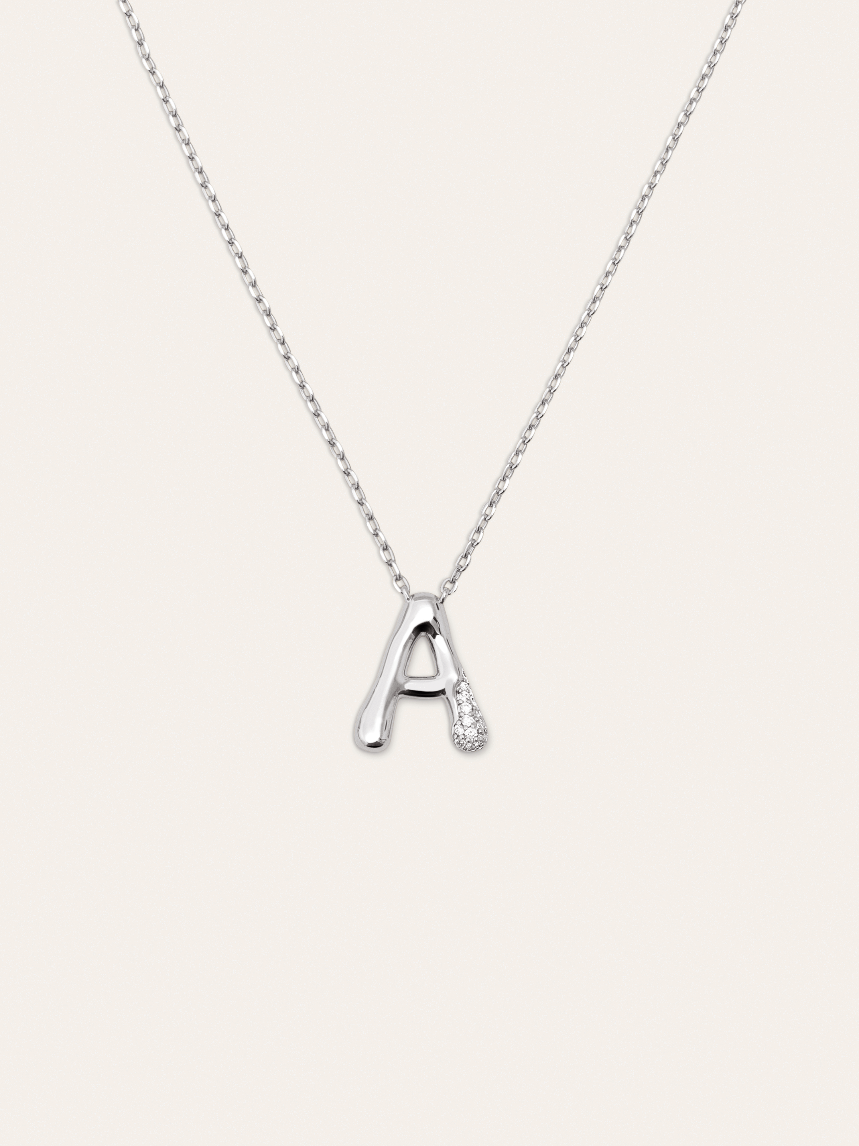 Collar Personalizado Letter Brillante