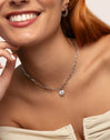 Charm Mini Medallion Letter Acier
