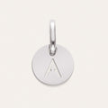 Charm Mini Medallion Letter Acero