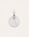 Charm Mini Medallion Letter Acier