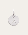 Charm Mini Medallion Letter Acier