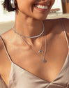 Charm Mini Medallion Letter Acier
