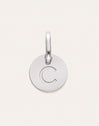 Charm Mini Medallion Letter Acier