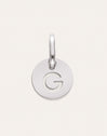 Charm Mini Medallion Letter Acier