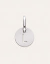 Charm Mini Medallion Letter Acier
