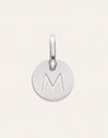 Charm Mini Medallion Letter Acier