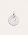 Charm Mini Medallion Letter Acier