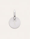 Charm Mini Medallion Letter Acier