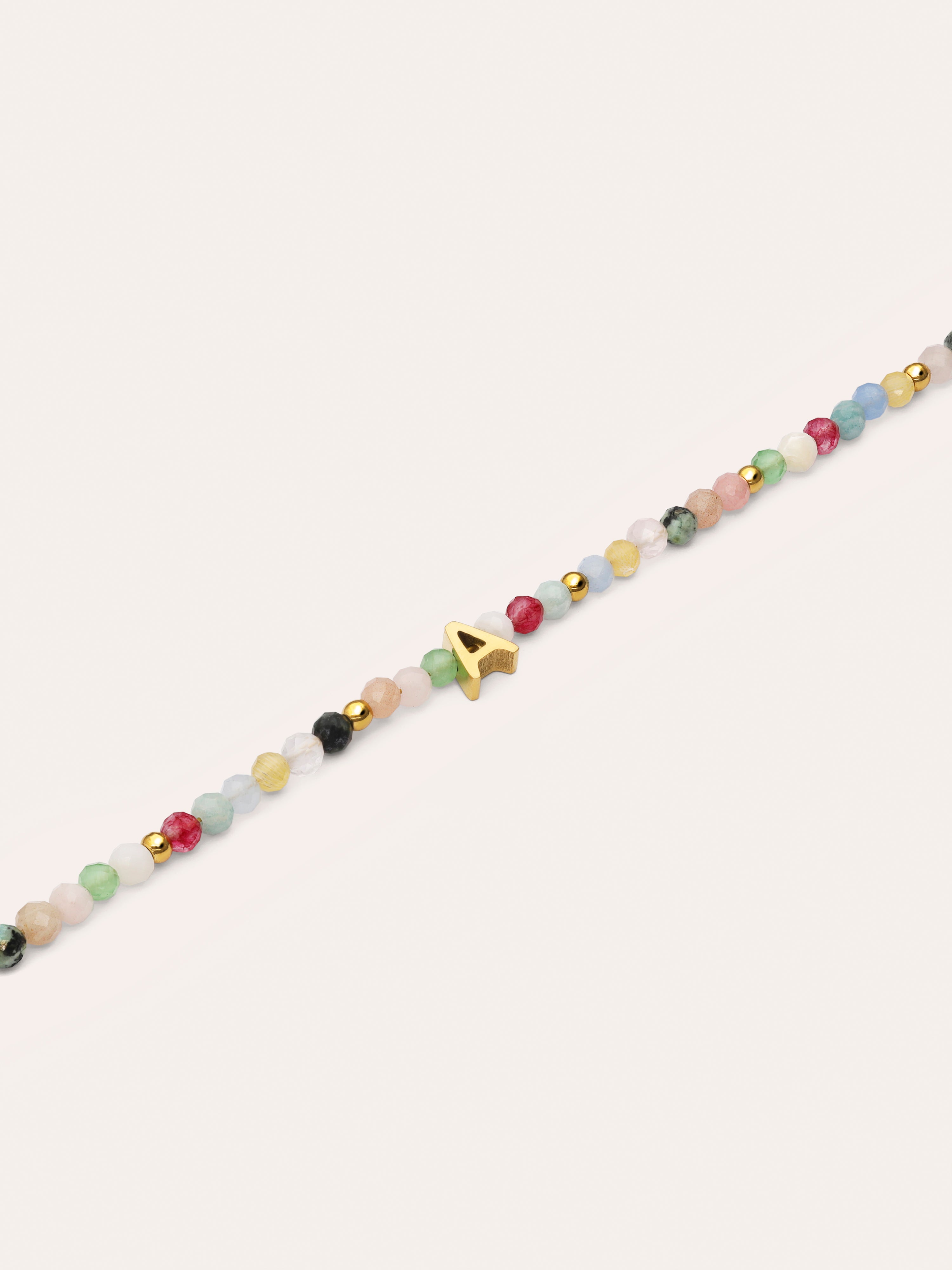 Personalisierte Letter Altea Armband Stahl, vergoldet