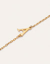 Imagen detalle de Single Letter armband van staal met gouden plating