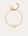 Single Letter armband van staal met gouden plating - vista 5