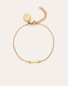 Single Letter armband van staal met gouden plating - vista 6