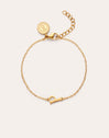 Single Letter armband van staal met gouden plating - vista 11