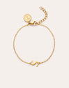Single Letter armband van staal met gouden plating - vista 13