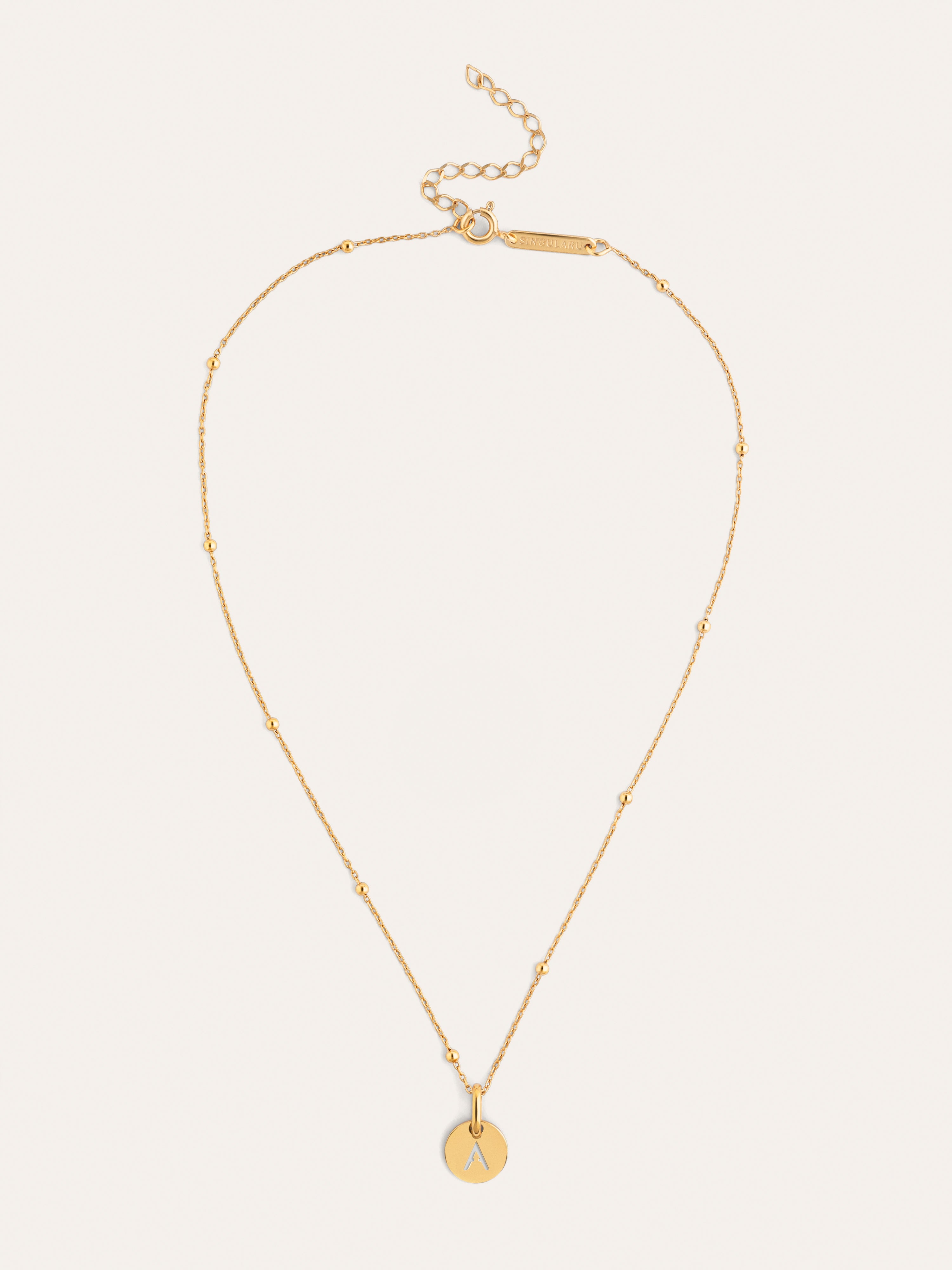 Colar Personalizado Mini Medallion Banhado a Ouro