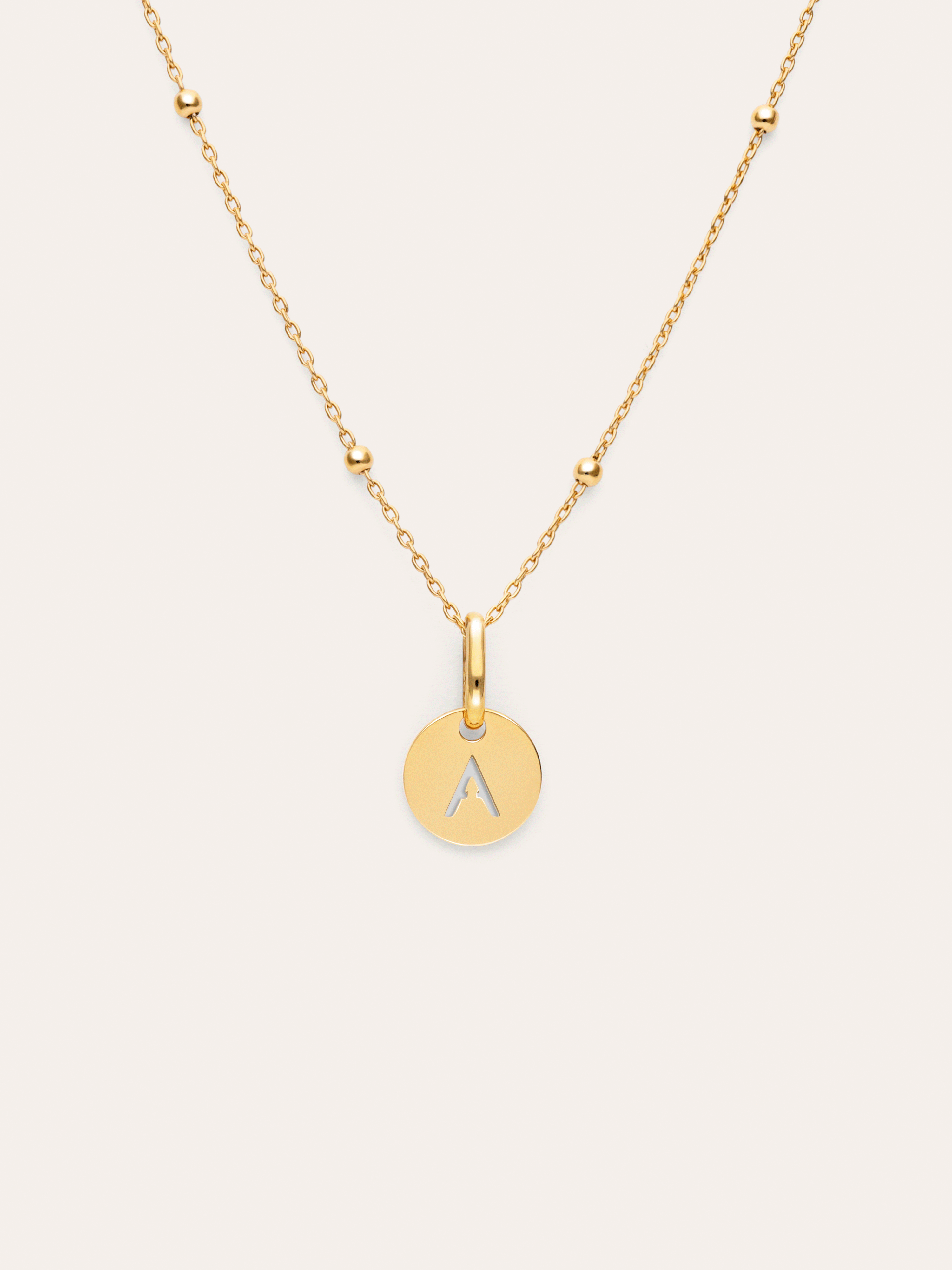 Colar Personalizado Mini Medallion Banhado a Ouro