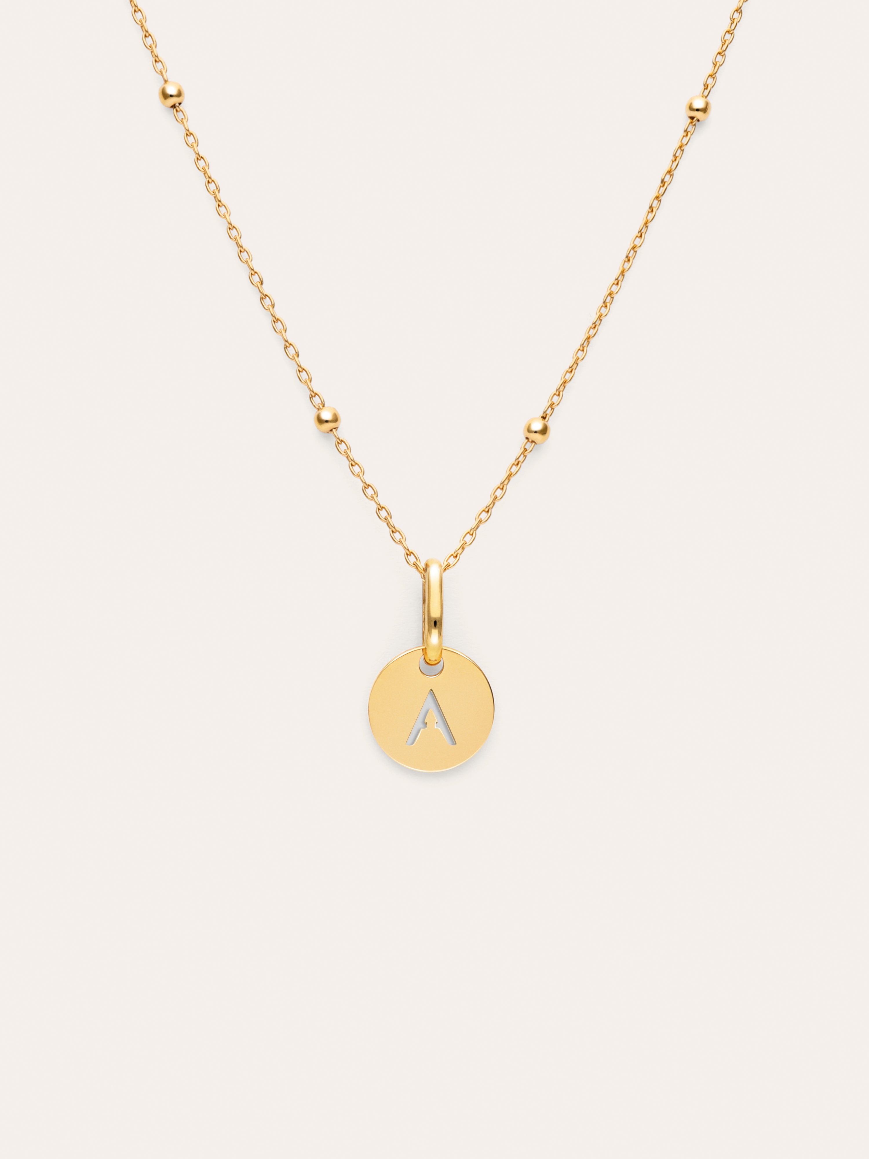 Colar Personalizado Mini Medallion Banhado a Ouro