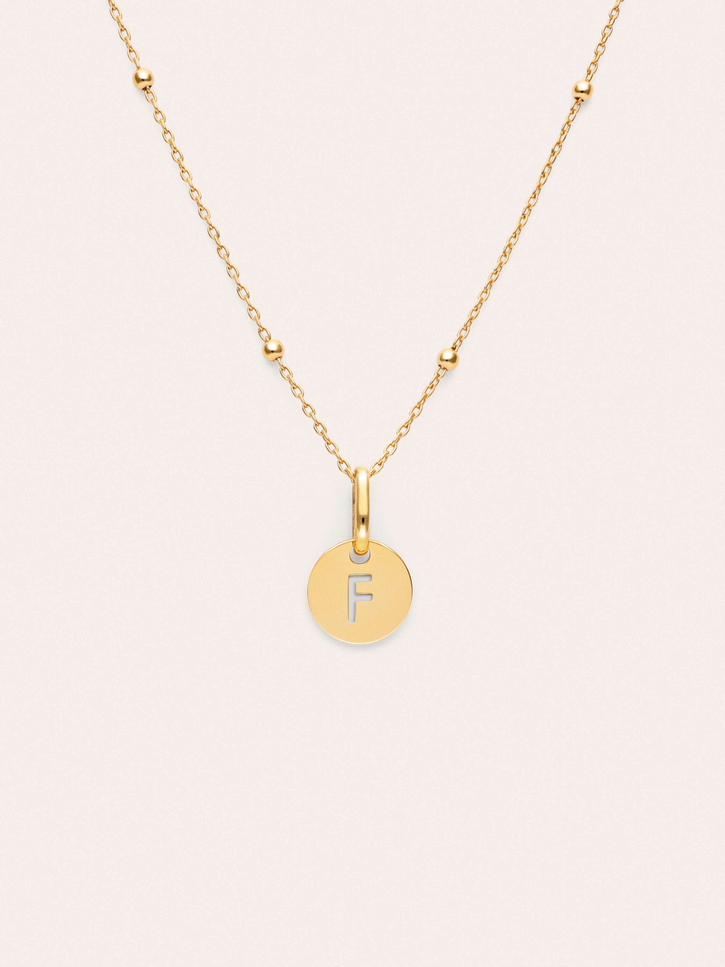 Colar Personalizado Mini Medallion Banhado a Ouro