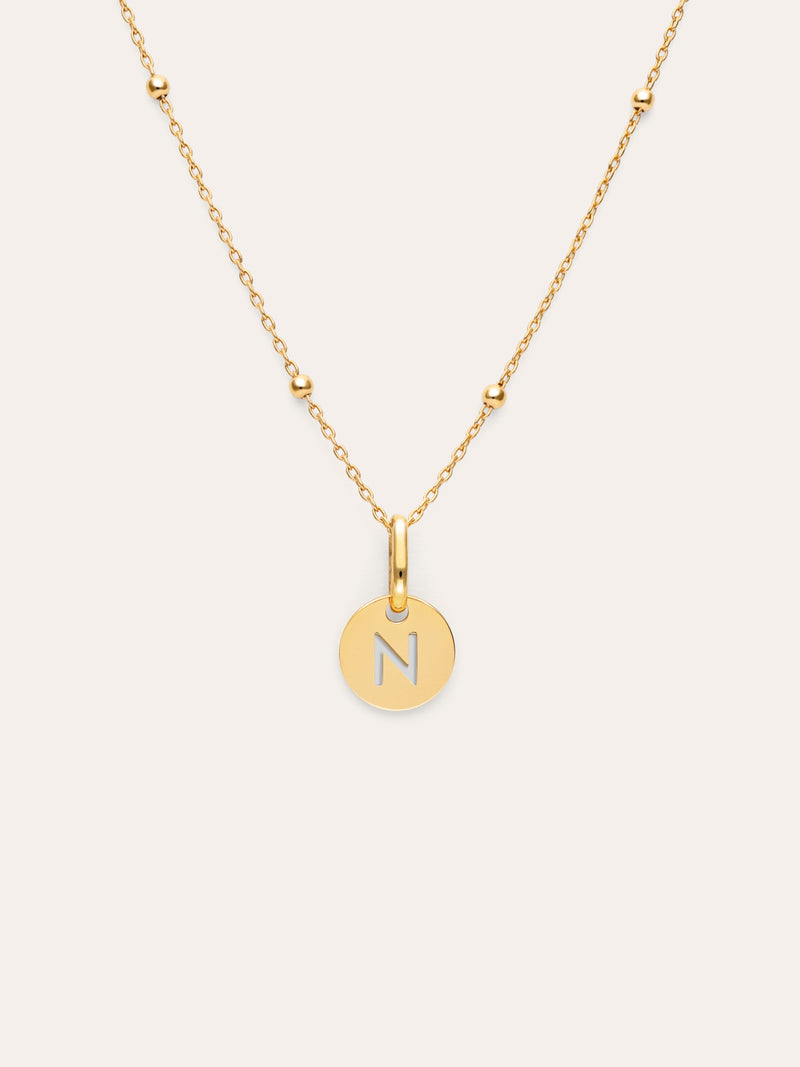 Colar Personalizado Mini Medallion Banhado a Ouro
