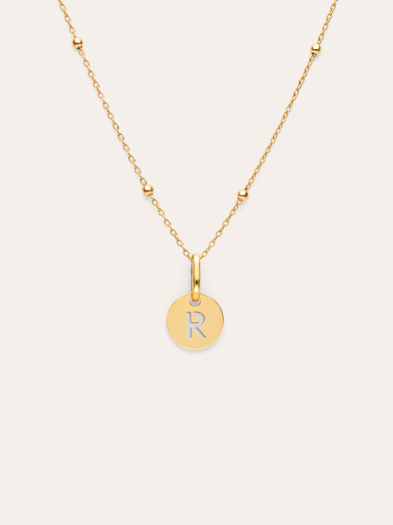 Colar Personalizado Mini Medallion Banhado a Ouro