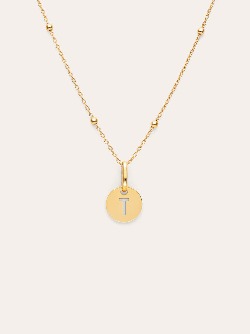 Colar Personalizado Mini Medallion Banhado a Ouro