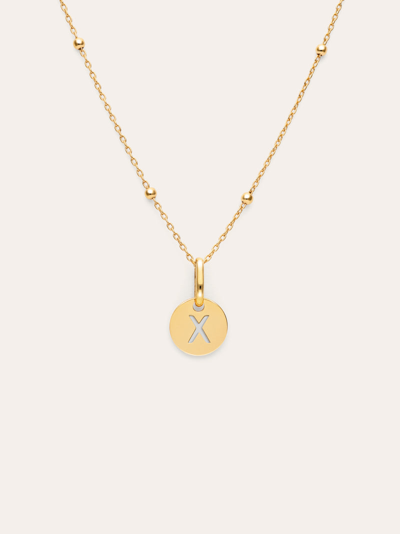 Colar Personalizado Mini Medallion Banhado a Ouro