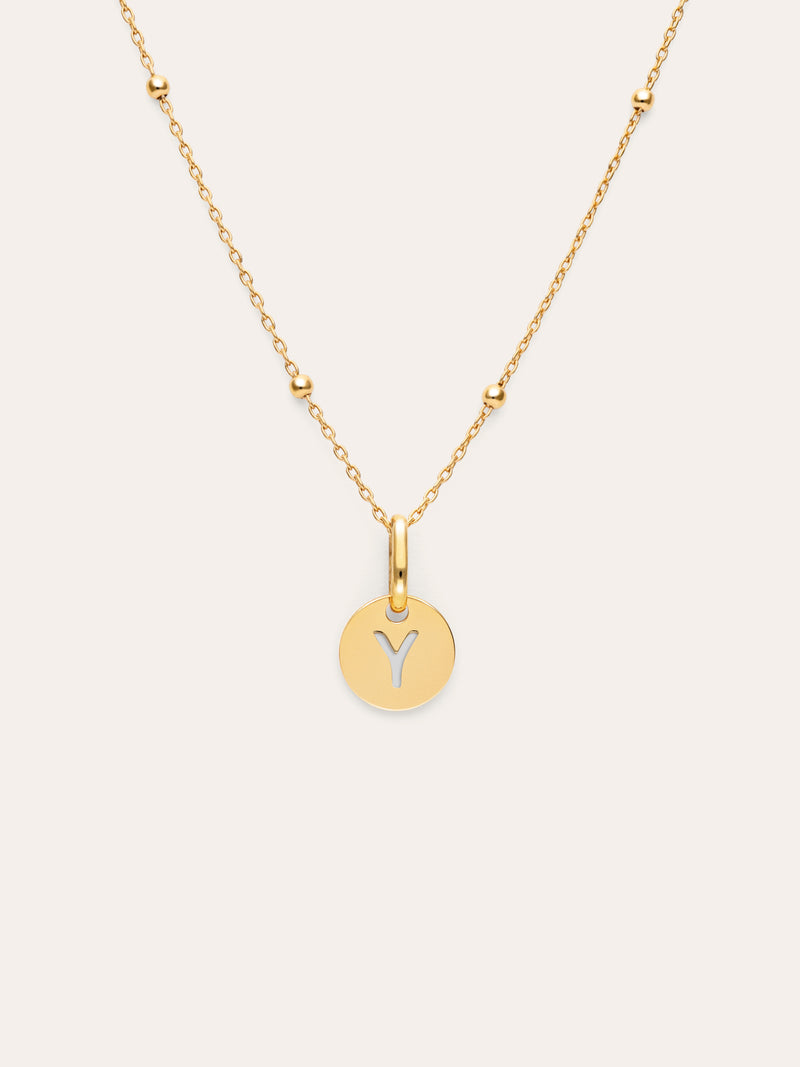 Colar Personalizado Mini Medallion Banhado a Ouro