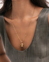 Geschenkset Halskette Fine Chic und Charm Toy-Pudel mit Goldbeschichtung - puesto en modelo