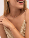 Pack Cadeau Collier et Bracelet Crystal Summer Acier Plaqué Or