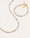 Pack Cadeau Collier et Bracelet Crystal Summer Acier Plaqué Or