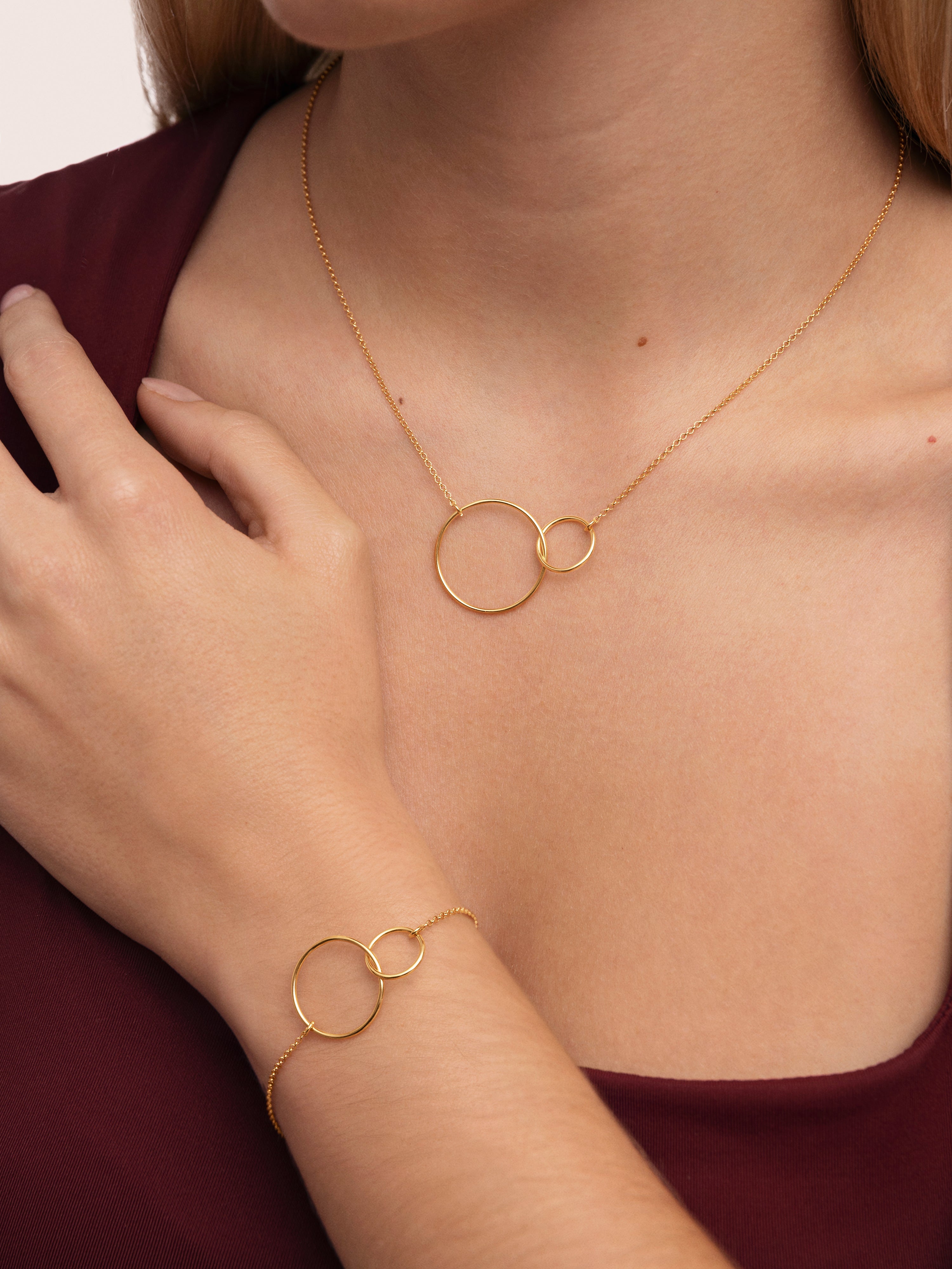 Pack Regalo Collar y Pulsera Sister Plata Baño Oro