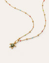Pack Regalo Collar Dots L Colors y Charm Tortuga Baño Oro