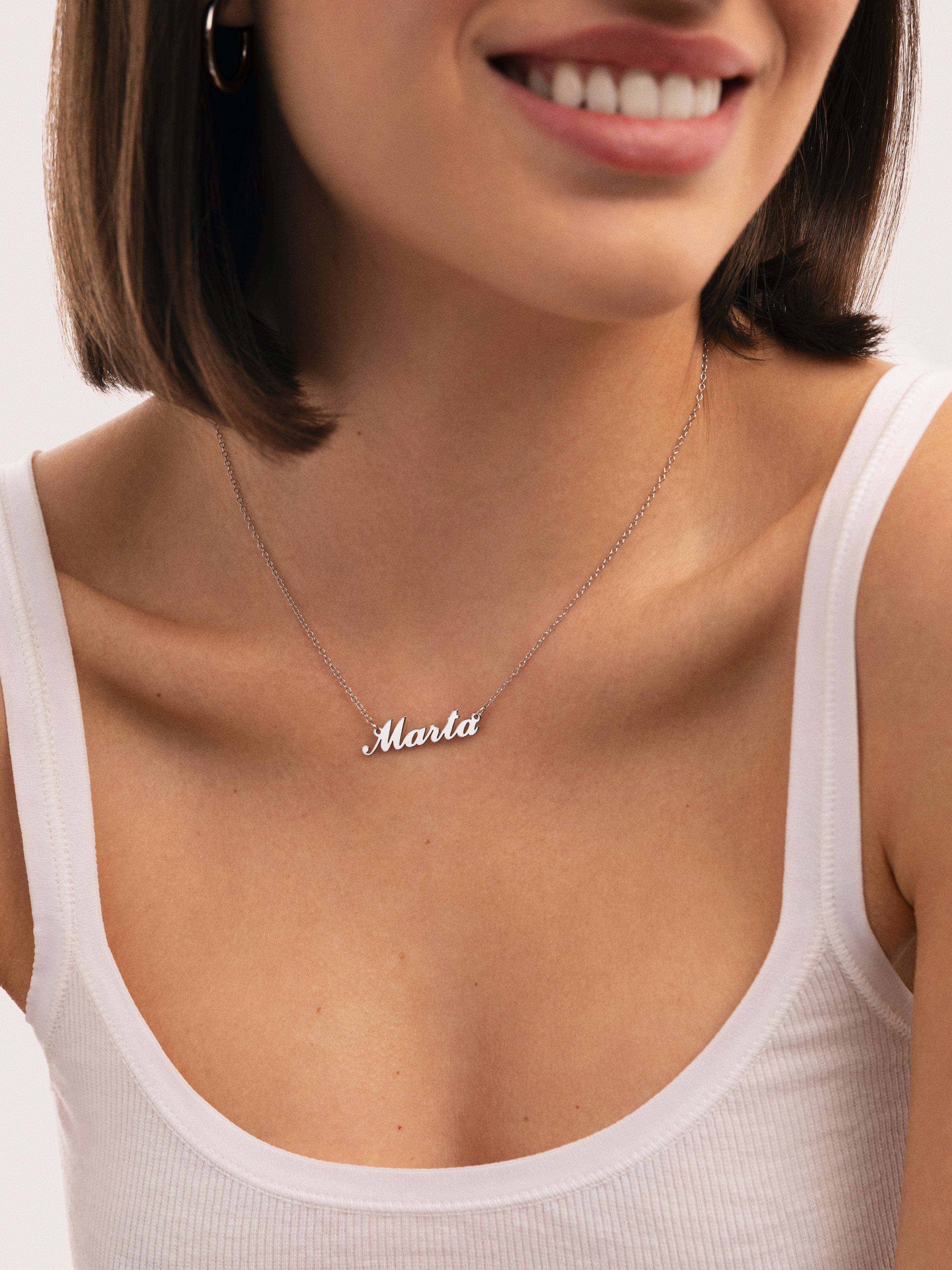 Carrie Personalisiertes Halskette, Silber
