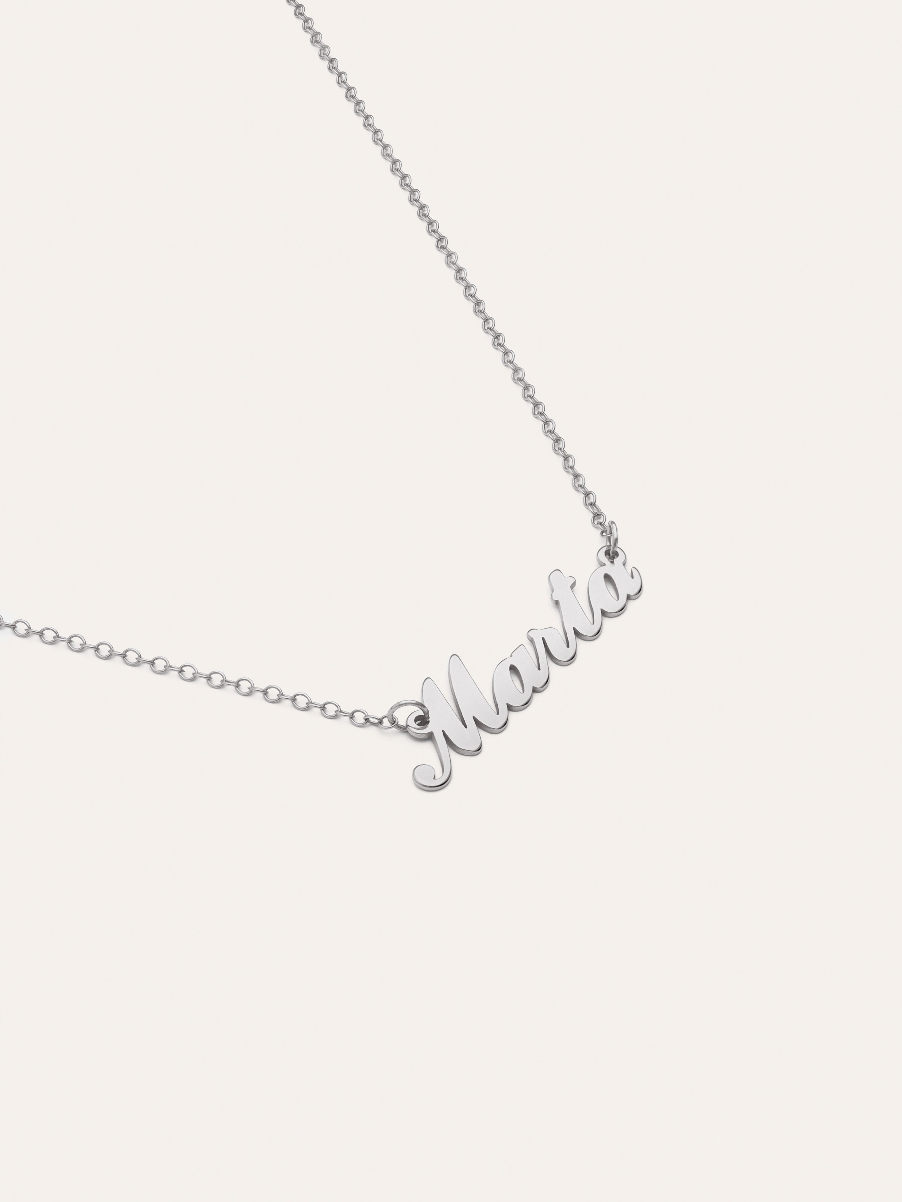 Carrie Personalisiertes Halskette, Silber
