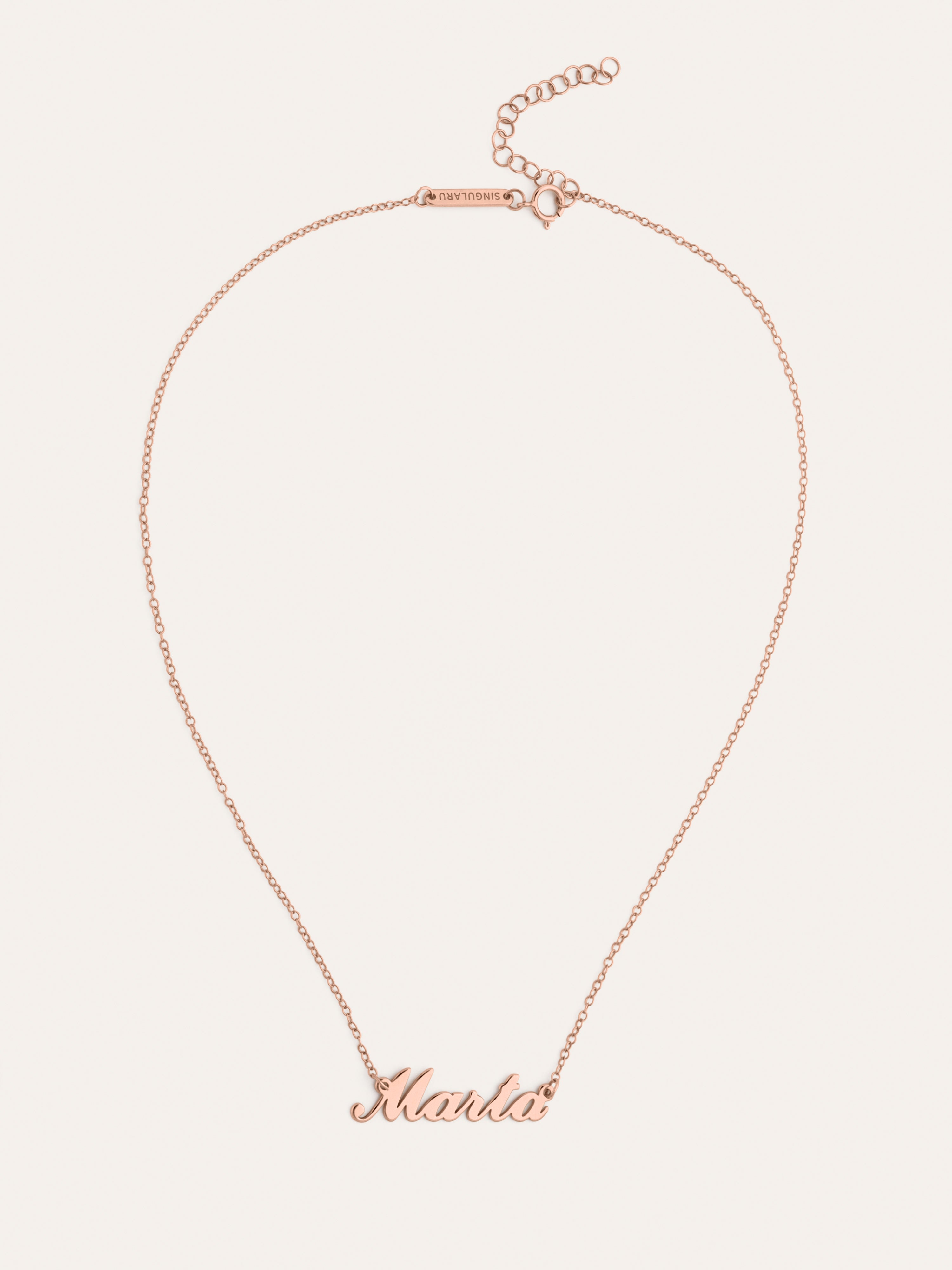Carrie Personalisiertes Halskette Silber, Rosévergoldet