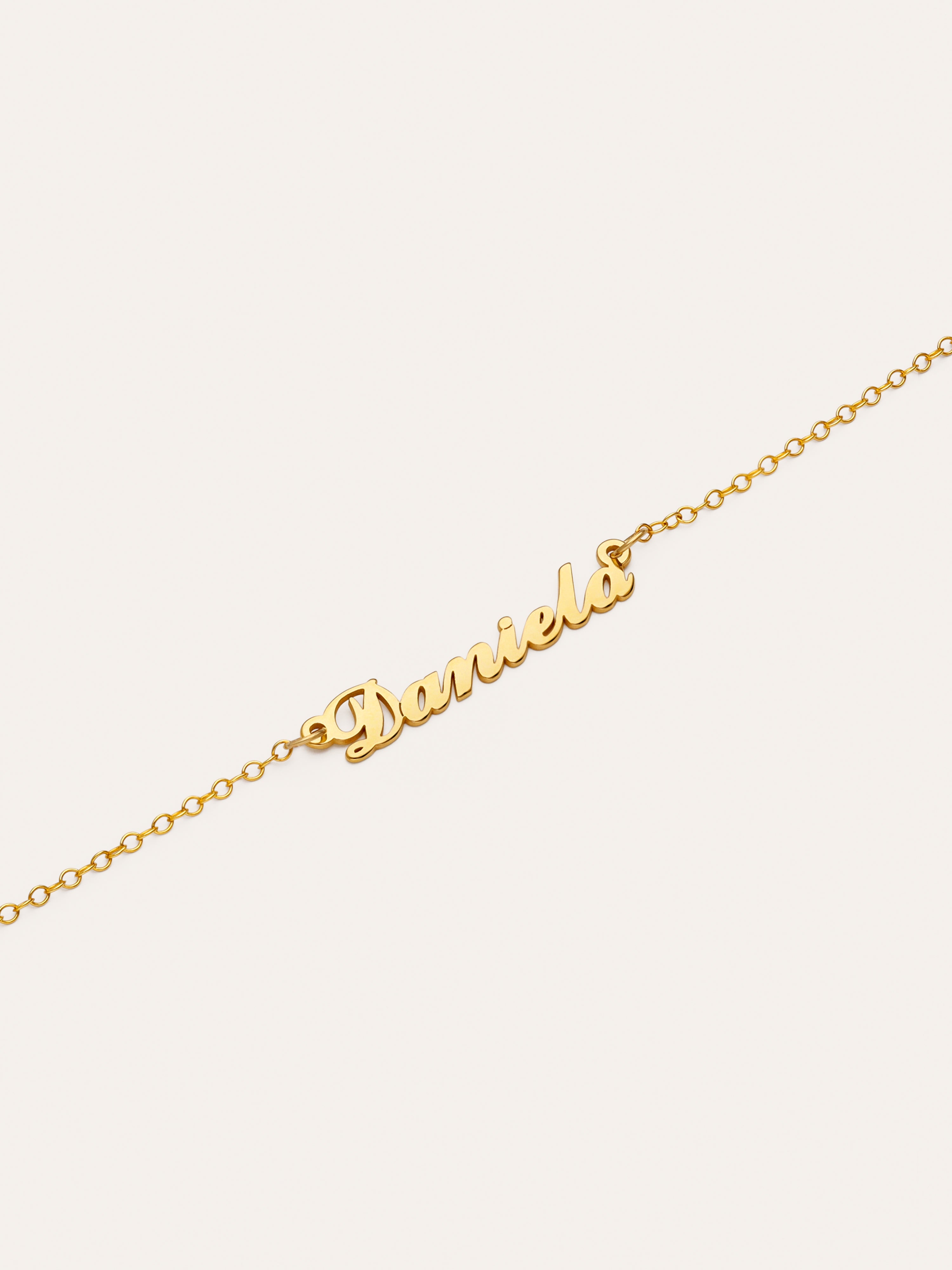 Gepersonaliseerde armband Carrie Zilver Goudverguld